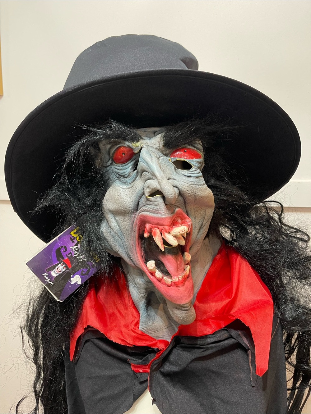 Vintage Don Post 2007 Vampire Halloween Mask Rare NWT Scary
